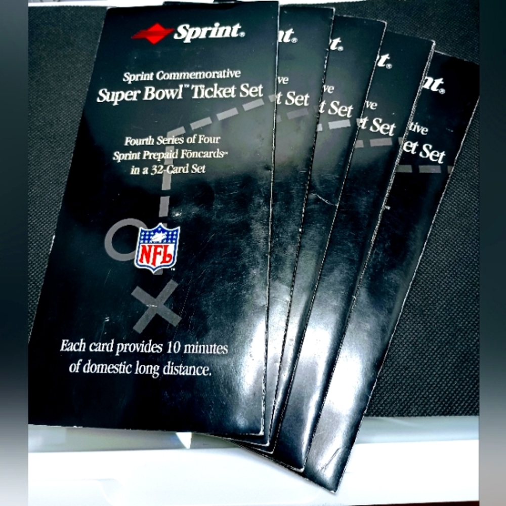 Sprint Commemorative Super Bowl Tickets NFL Football Super Bowl 1 2  Replica Inc